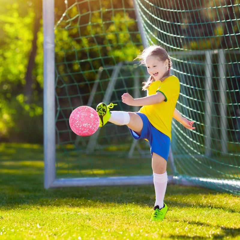 Picador PP PICADOR Size 3 Soccer Ball Glitter Pink Soccer Balls for Kids Ages 3-6 6-8 8-10 Boys Girls Sports Training & Outdoor Play with Pump Gift - Image 4